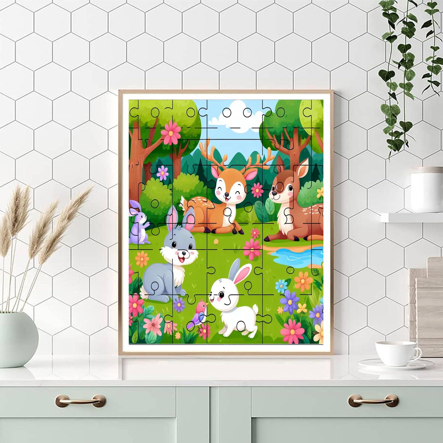 Playful Puzzles Of Nature Numbered Painting Kits