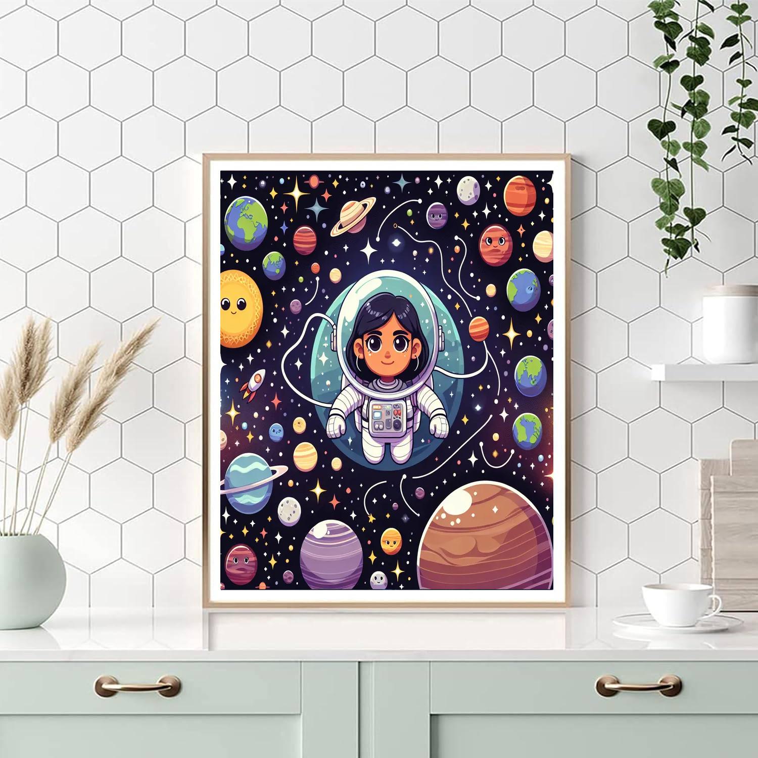 Space Cadet's Mission Painting Number Kit
