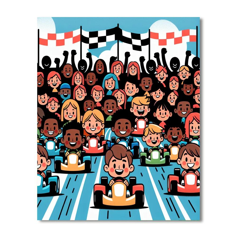 Racing Legends Rally Paint By Numbers