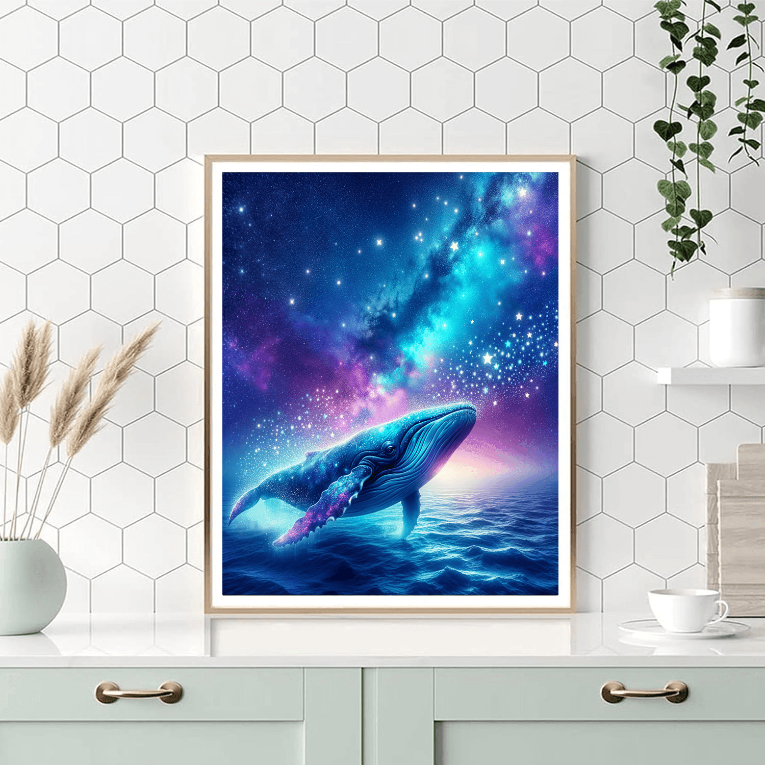 Celestial Whale DIY Paint By Numbers