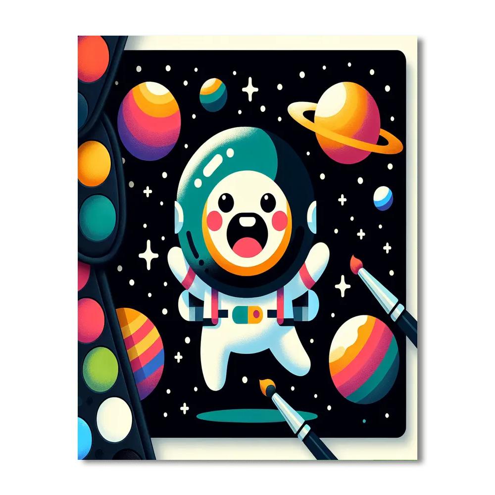 Space Adventure Explorer Painting By Numbers Kit
