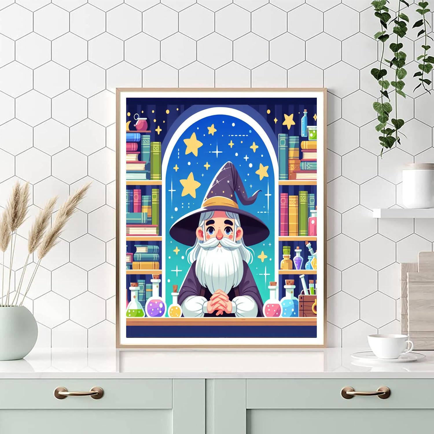 Clever Wizard's Workshop Painting Number Kit