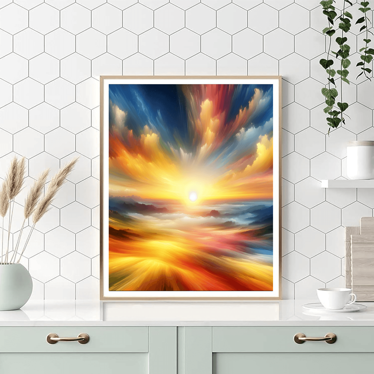 Radiant Sunrise Glow Paint By Color