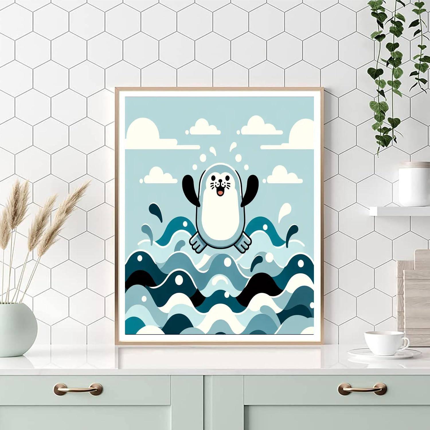 Spirited Seal Numbered Painting Kits