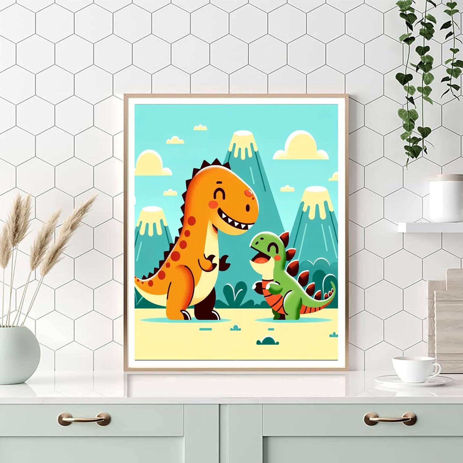 Dinosaur Discovery World Numbered Painting Kits