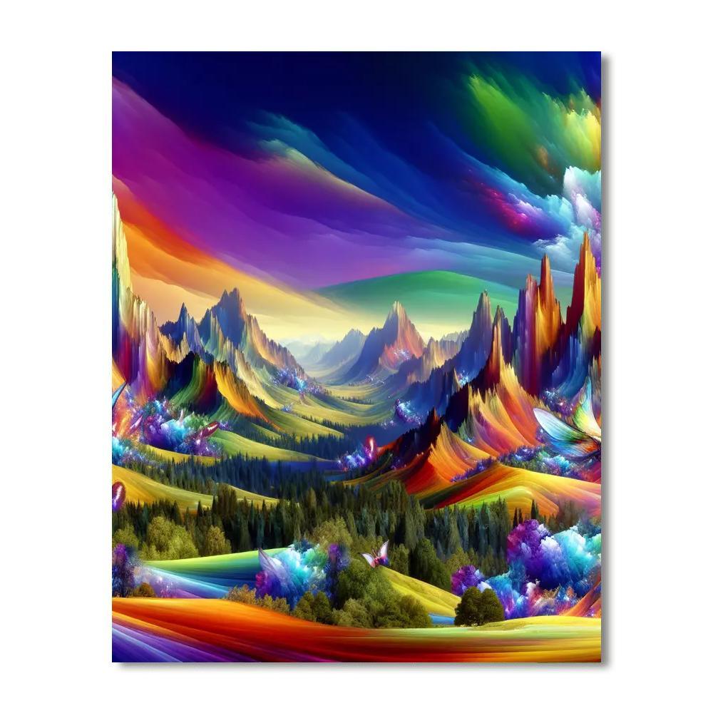 Fantastic Fantasy Landscape Paint By Numbers Kits