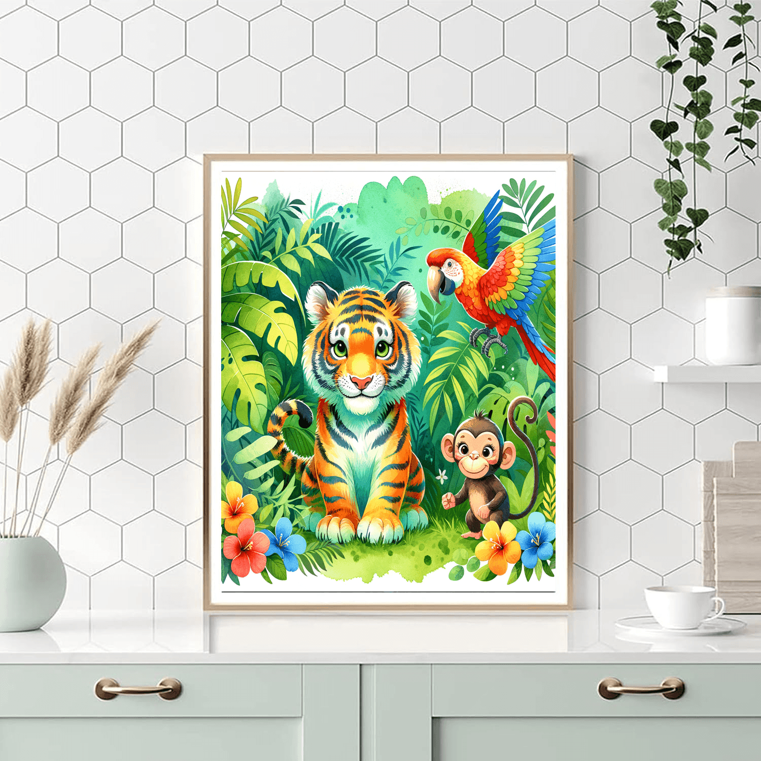 Friendly Jungle Adventure - DIY Painting By Numbers Kit
