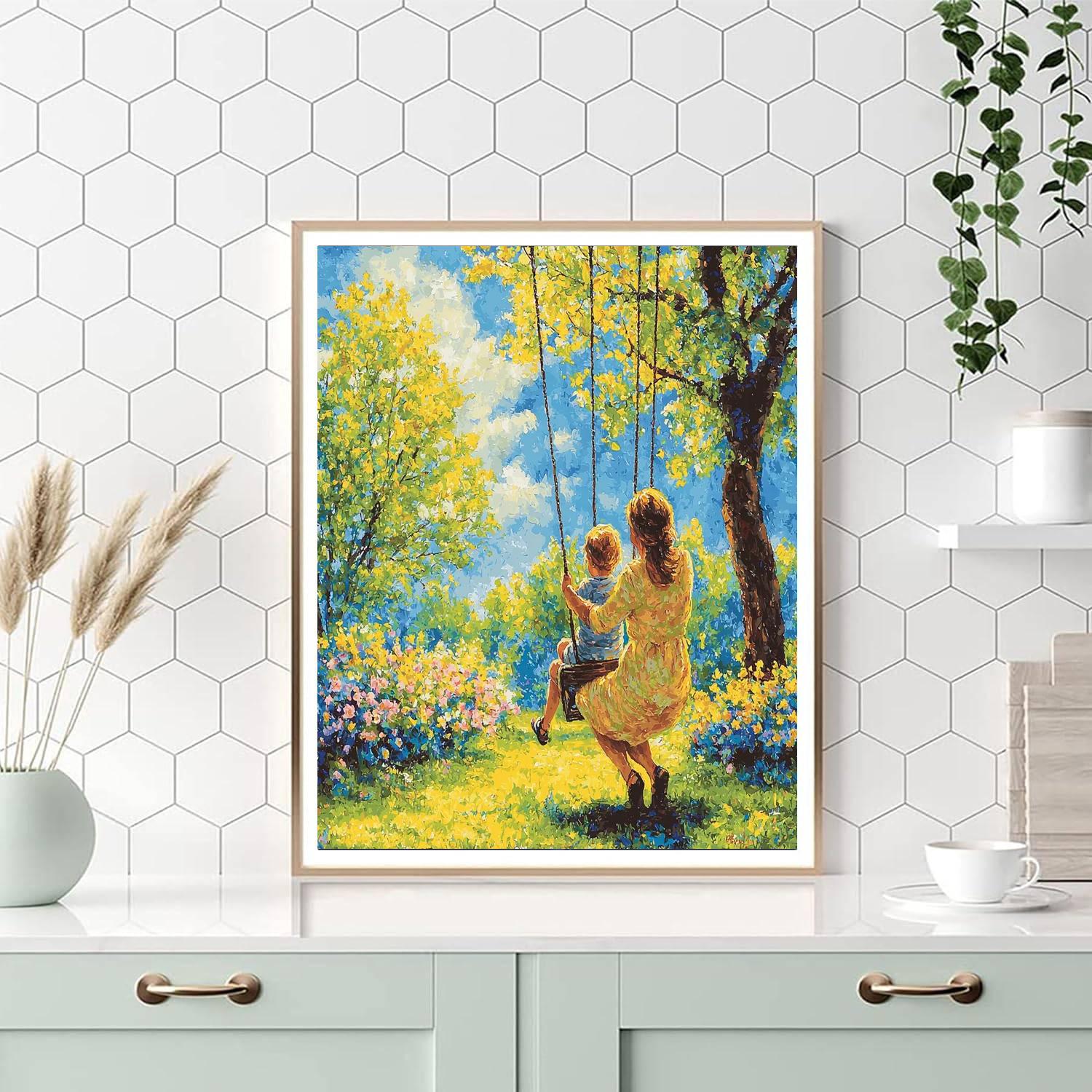 Adventures On A Swing Numbered Painting Kits