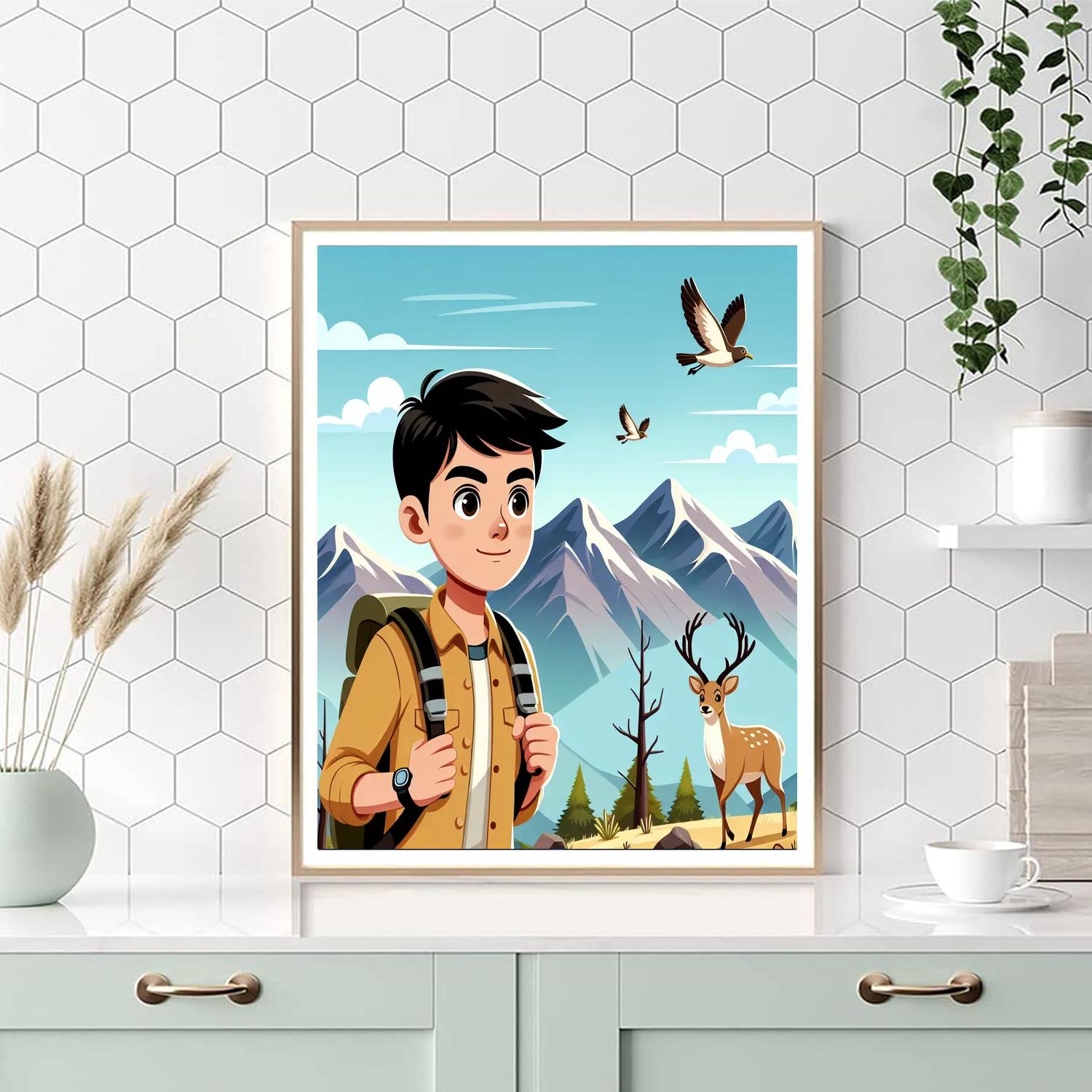 Mountain Trekker Paint By Color