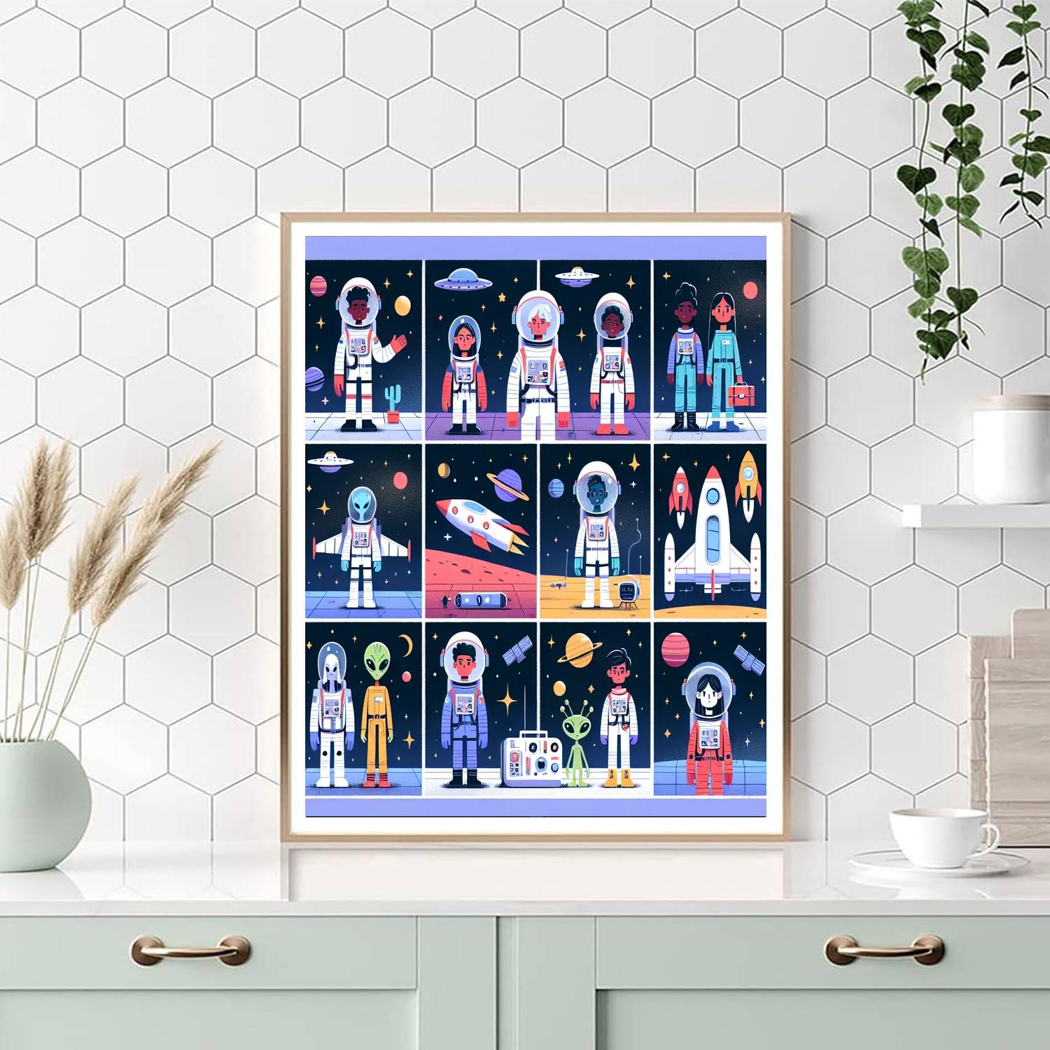 Rocket Adventure Blast Off Painting By Numbers Kit