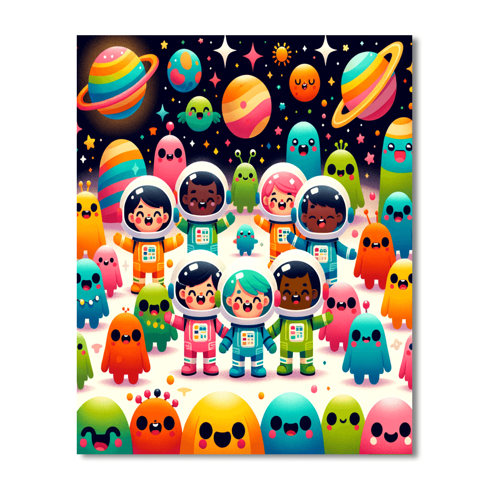 Space Exploration Team Paint By Numbers Kits