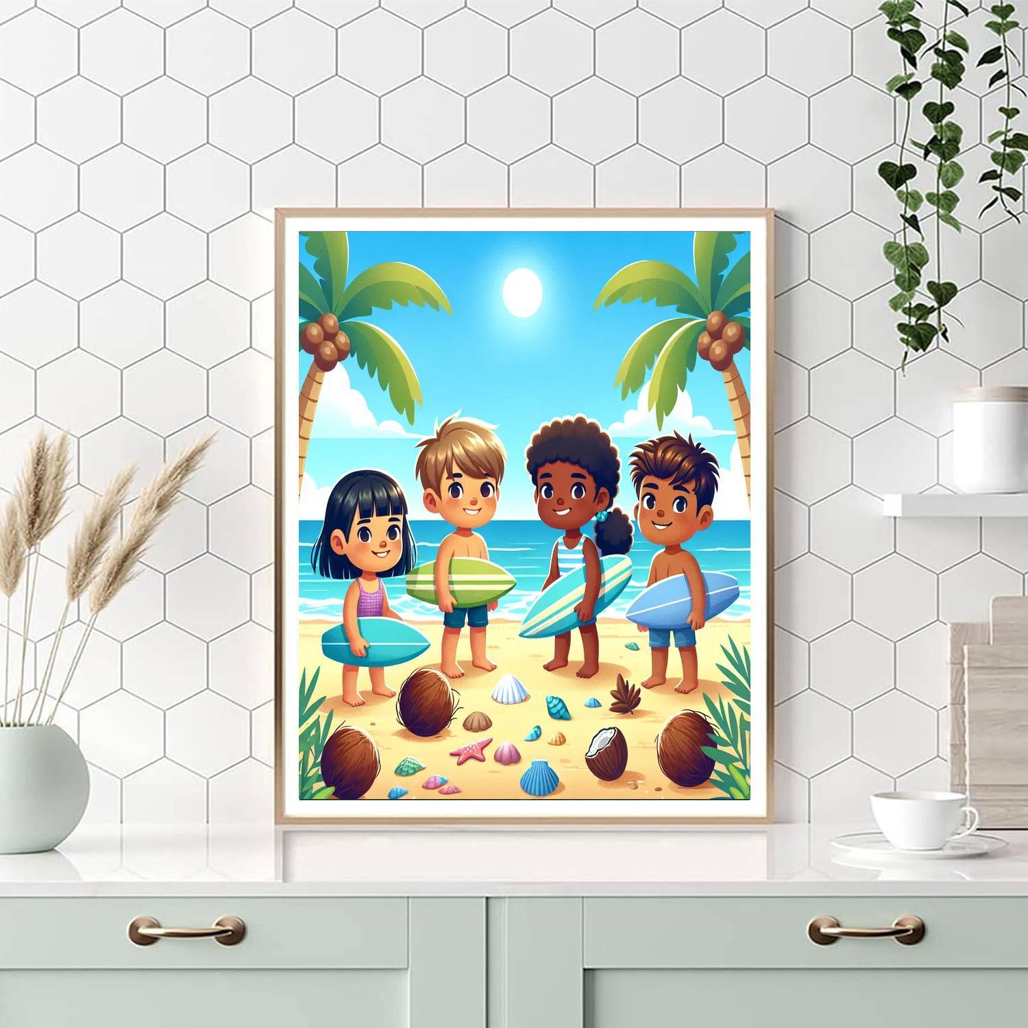 Sunny Island Adventure Paint By Numbers