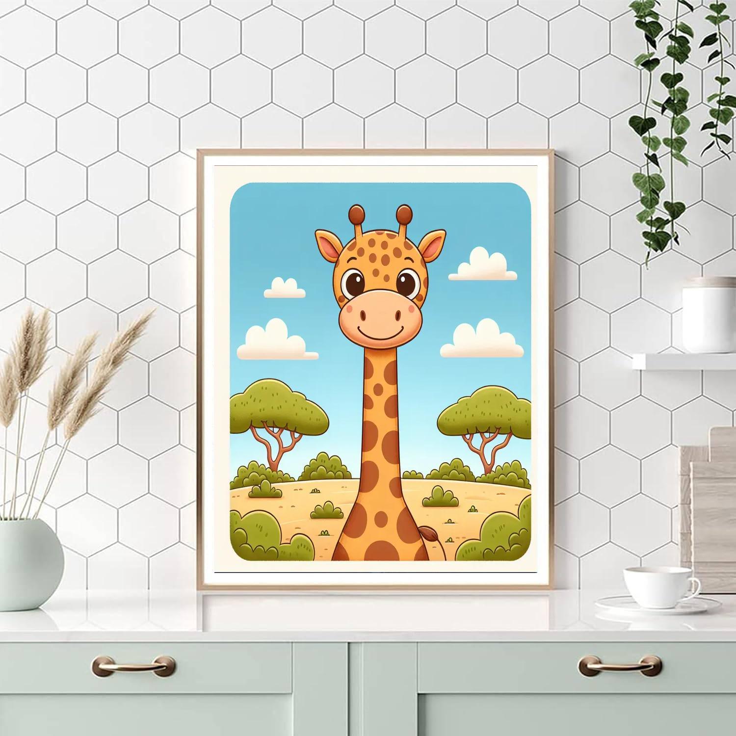 Glorious Giraffe DIY Paint By Numbers