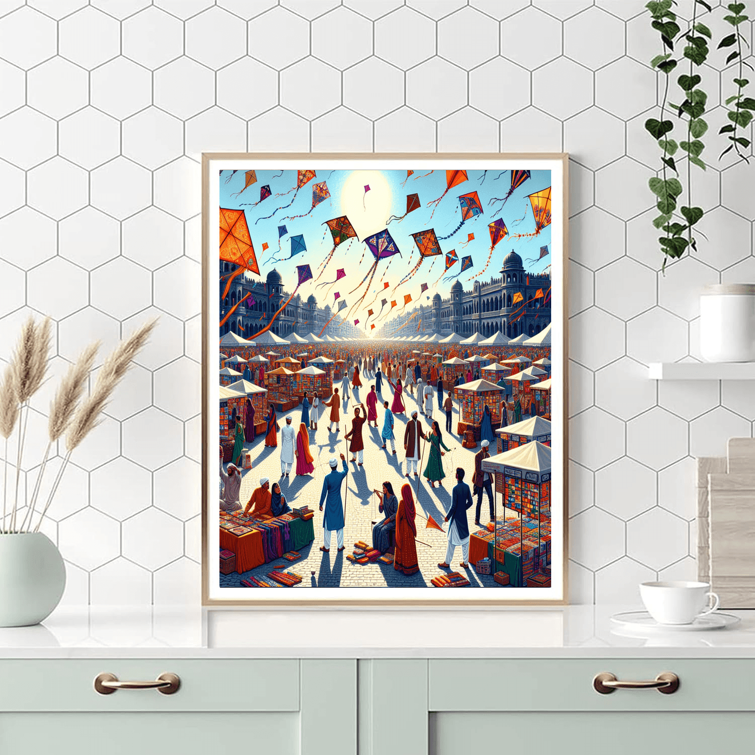 International Kite Festival - Gujarat Number Painting