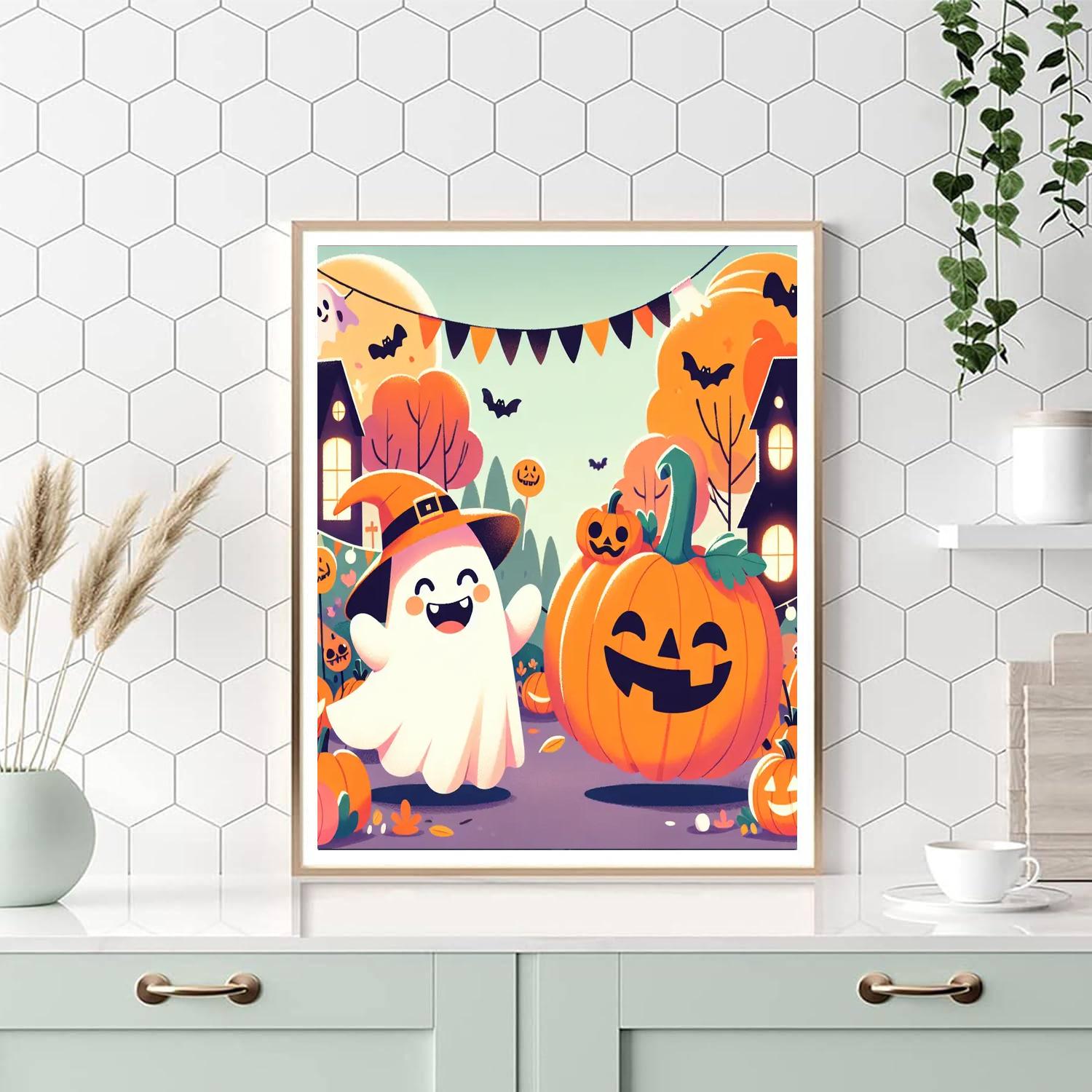 Halloween Pumpkin Parade Paint By Numbers Kits