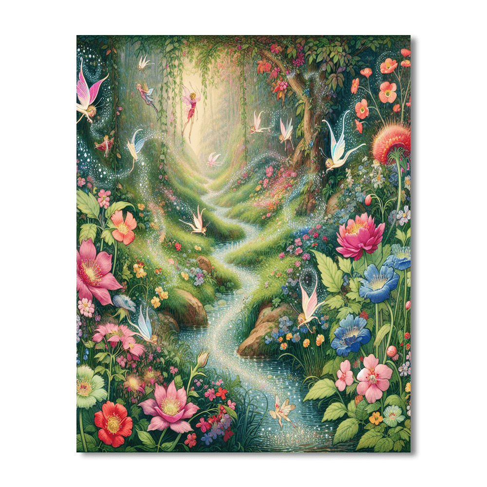 Wondrous Fairy Glen Painting Number Kit