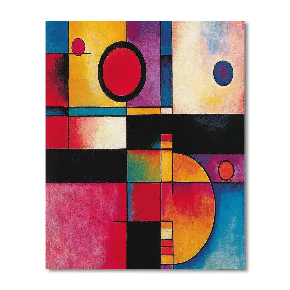 Wassily Kandinsky Inspired Timeless Abstract Symphony  Paint By Number