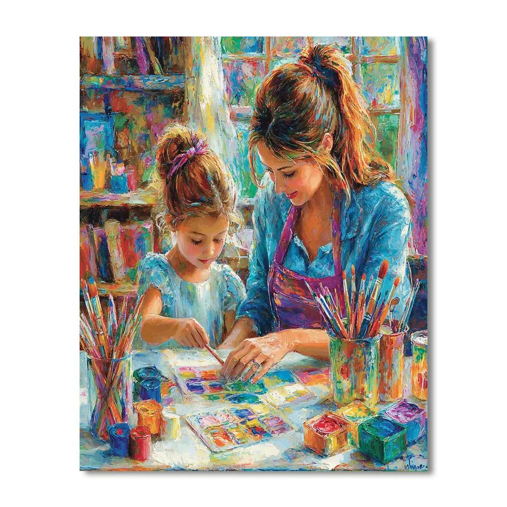 A Mother’s Gentle Guidance Paint By Numbers Kits
