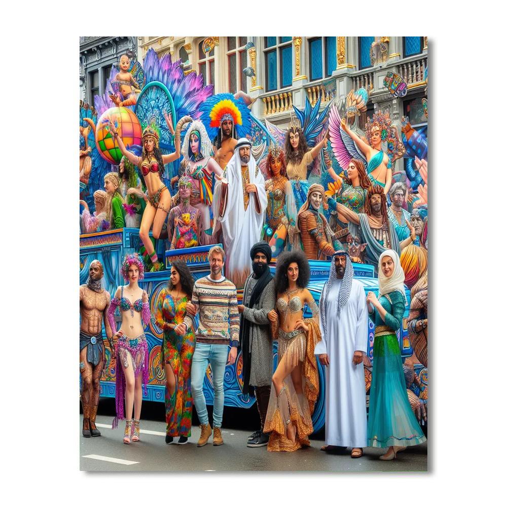 Zinneke Parade - Belgium Number Painting