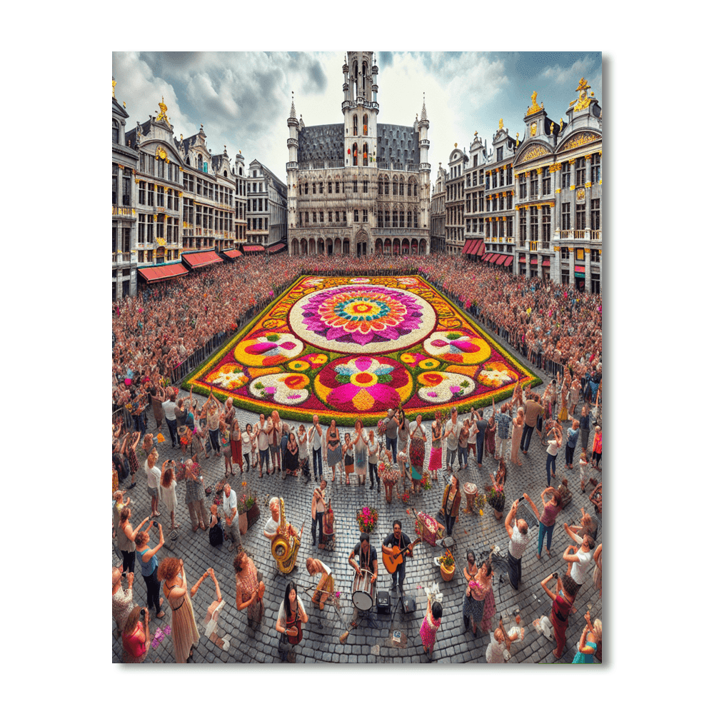 Flower Carpet Festival - Belgium Paint By Numbers Art
