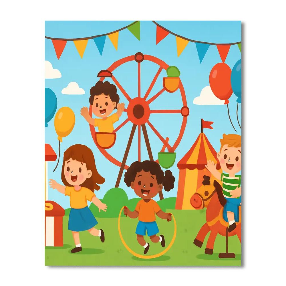 Happy Carnival Adventure Paint By Number