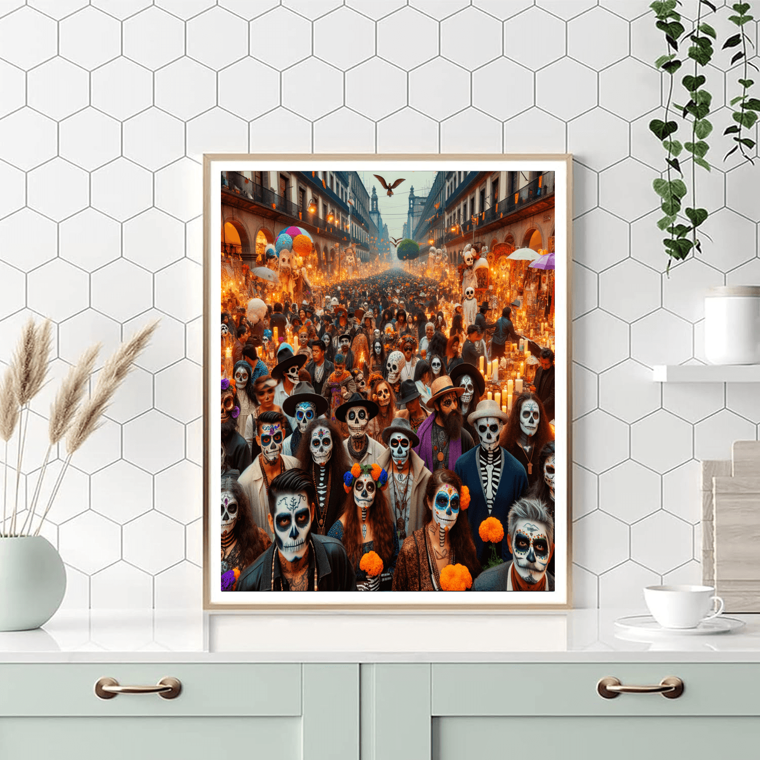 Día De Los Muertos - Mexico City, Mexico Painting By Numbers Kit