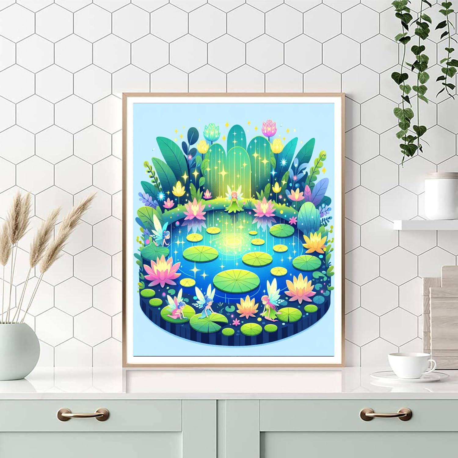 Secret Fairy Pond Paint By Number
