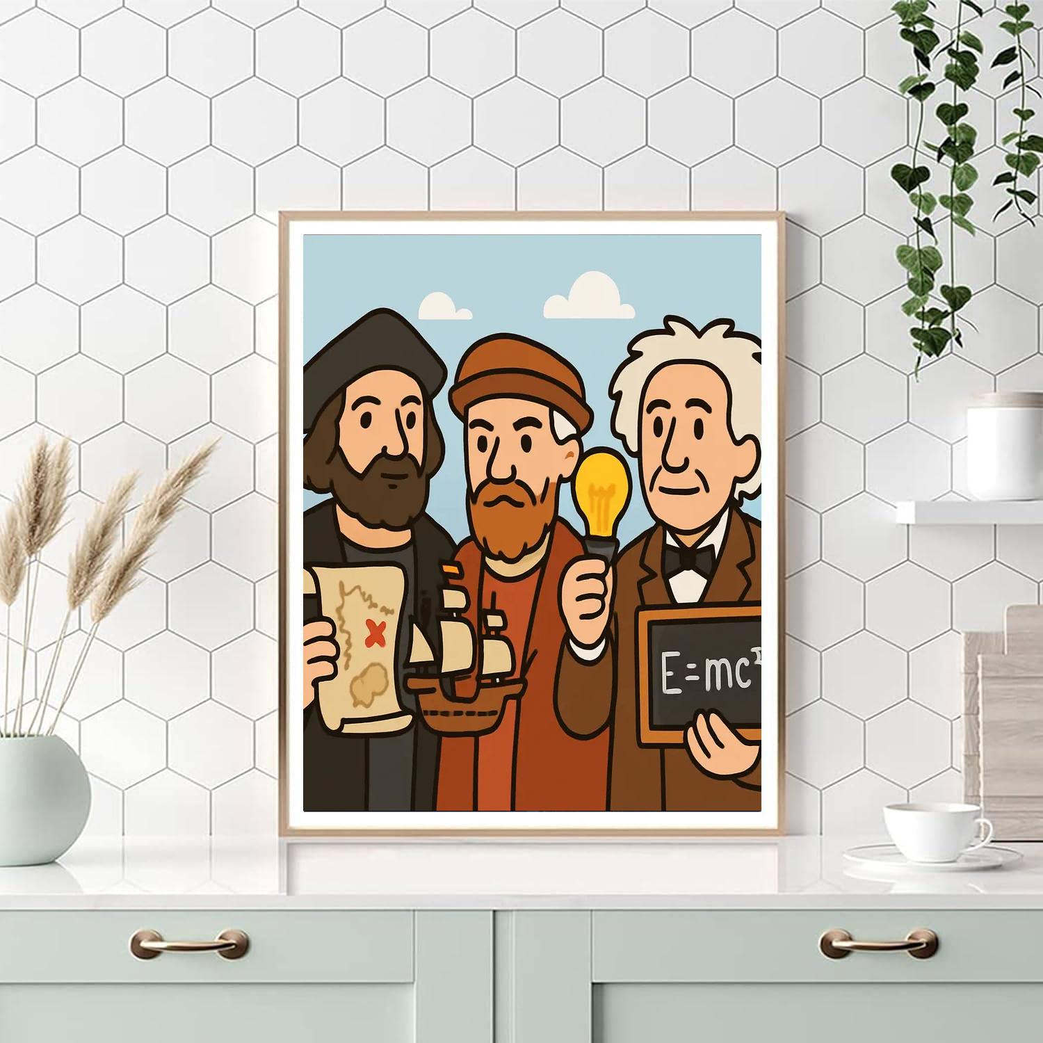 Historical Figures Heroes DIY Paint By Numbers