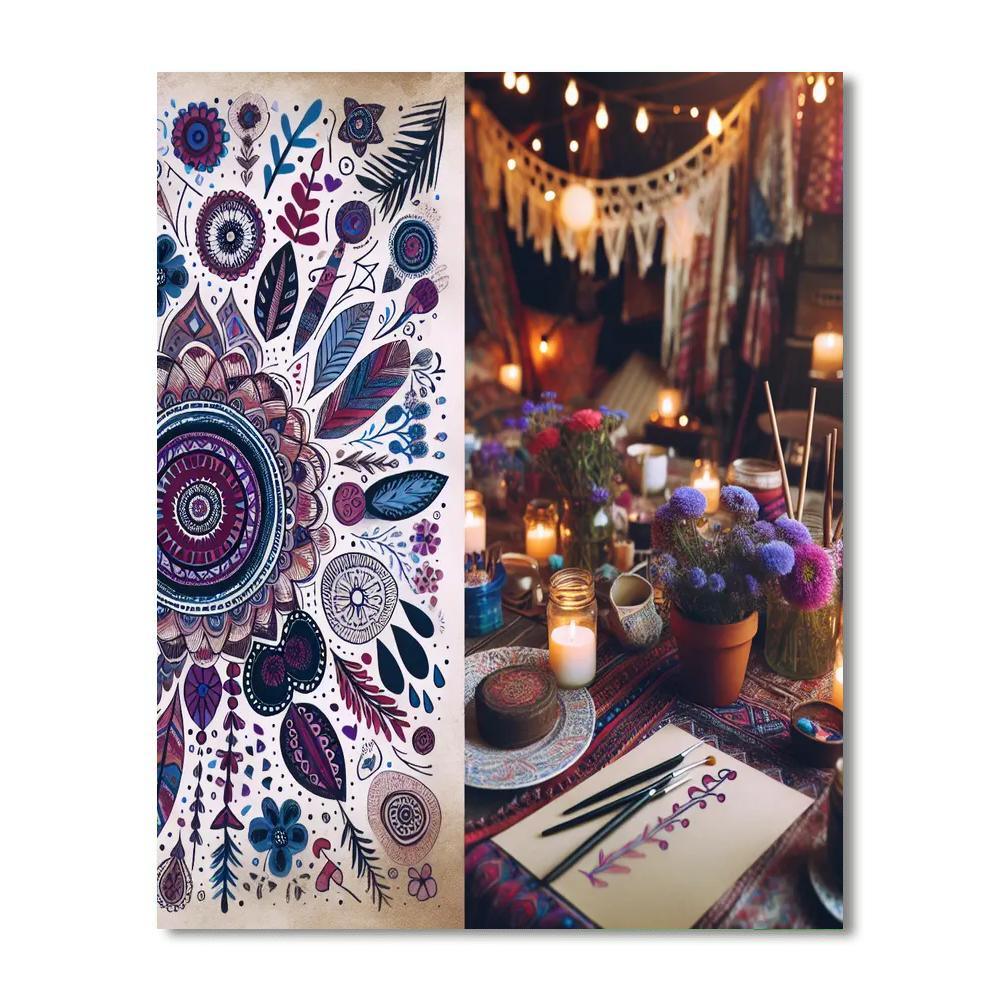 Bohemian Dreamland Paint By Color