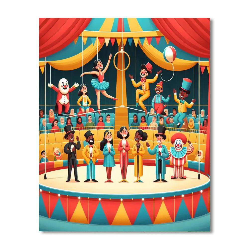 Circus Stars Performance Number Painting
