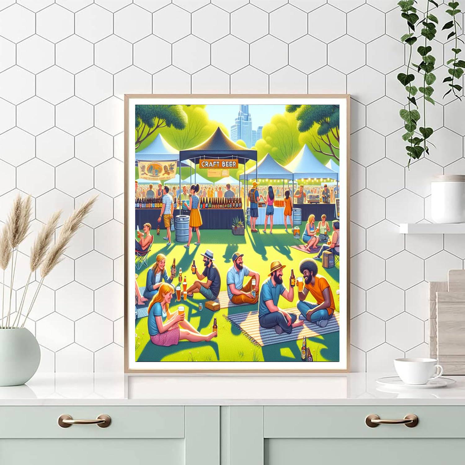 The Great Kiwi Beer Festival - New Zealand Numbered Painting Kits