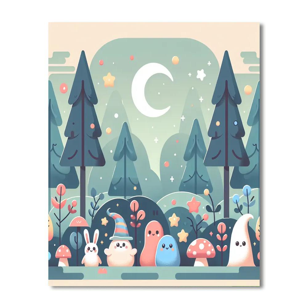 Mystical Woodland Wonderland Paint By Numbers Art