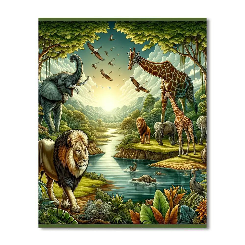 Wilderness Adventure Painting Number Kit