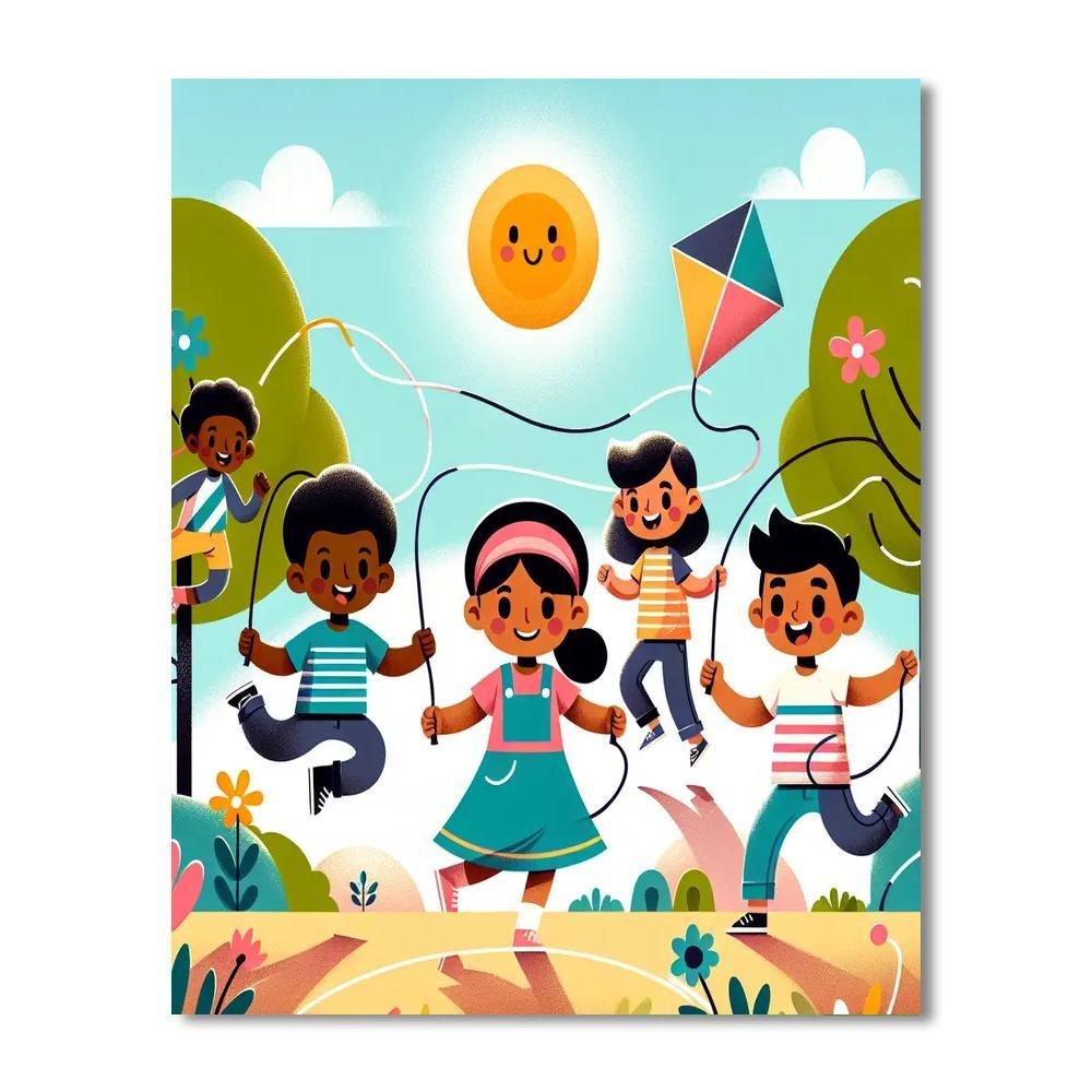 Energetic Playtime Pals Paint By Number