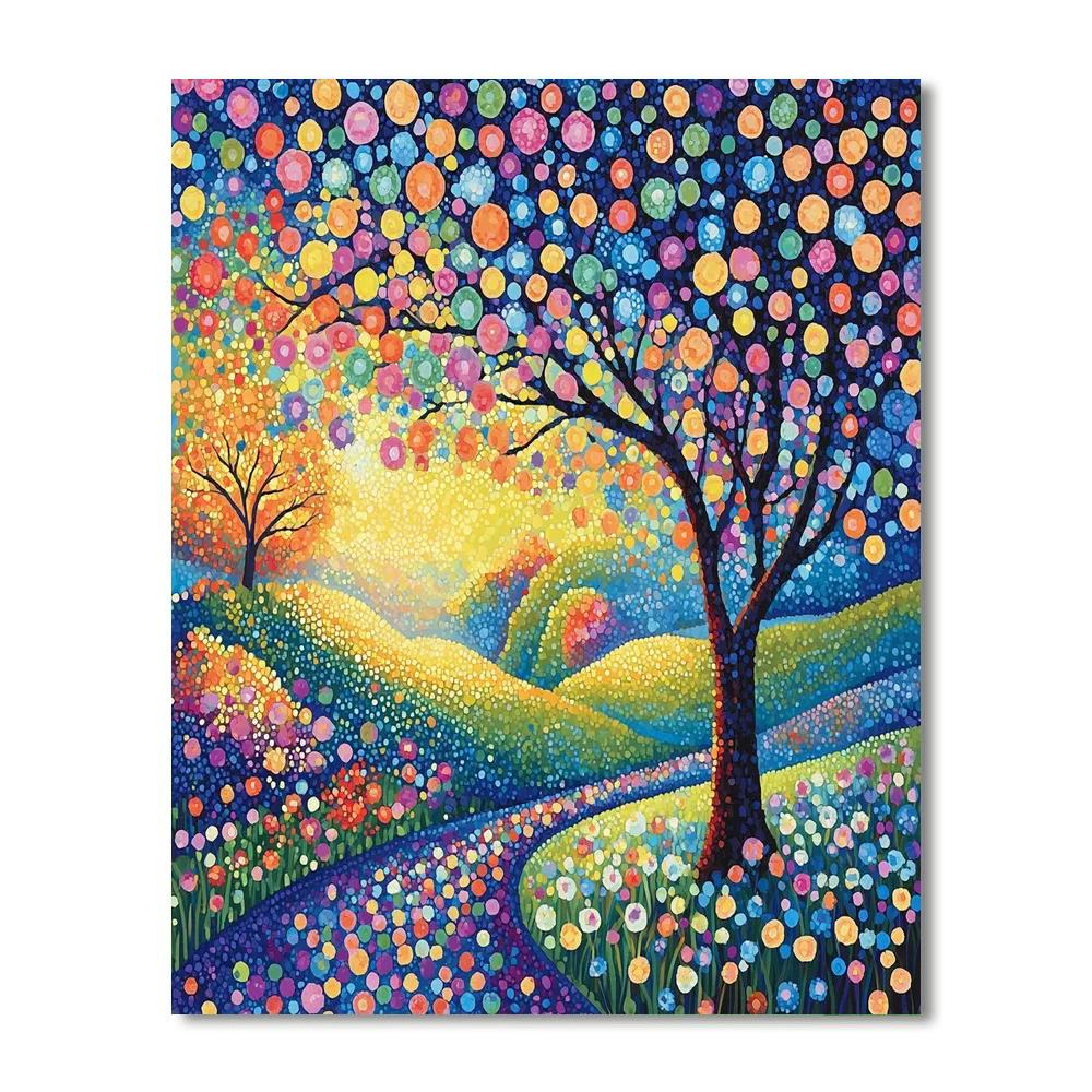Georges Seurat Inspired Dreamscape Reverie  Numbered Painting Kits