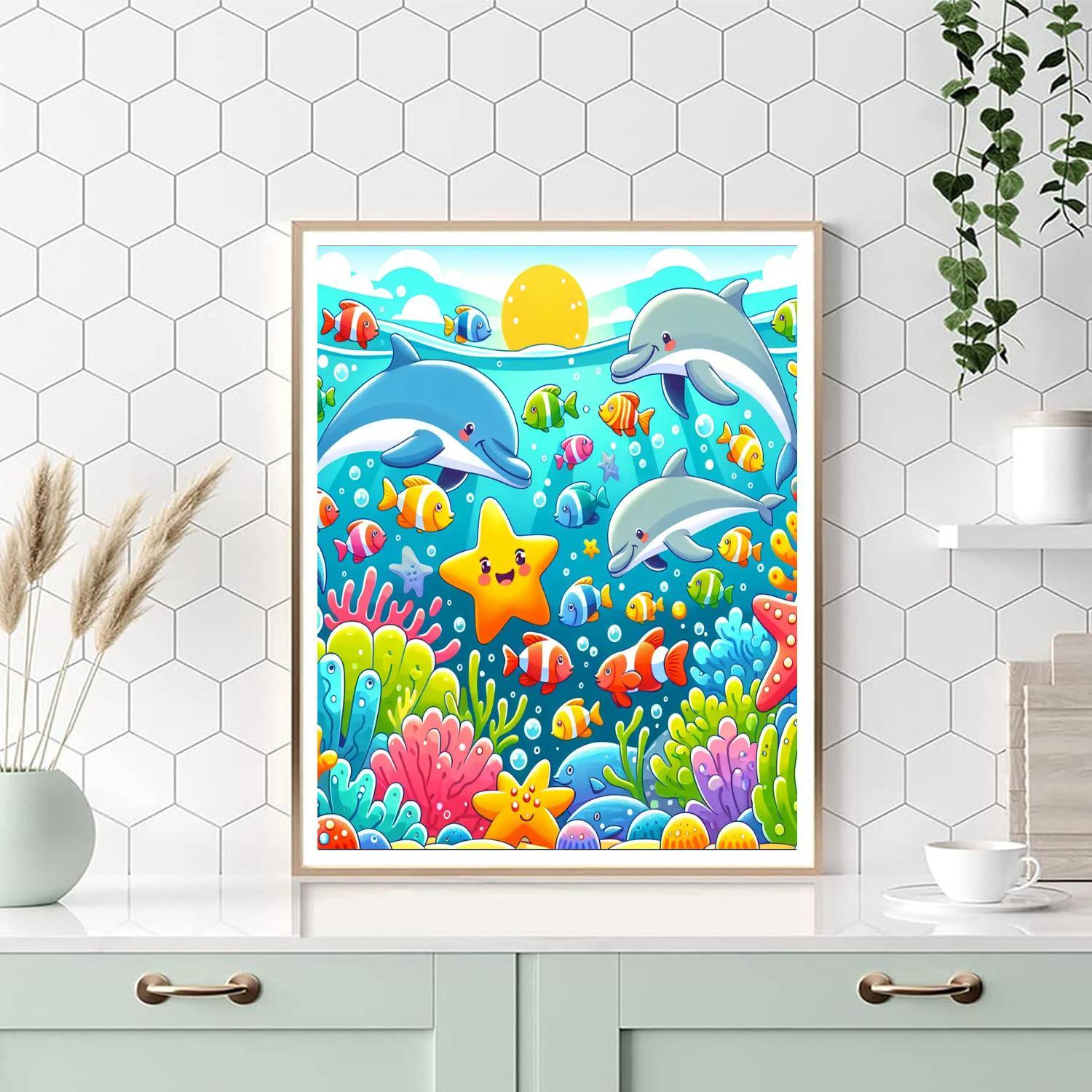 Whimsical Ocean Fun Numbered Painting Kits