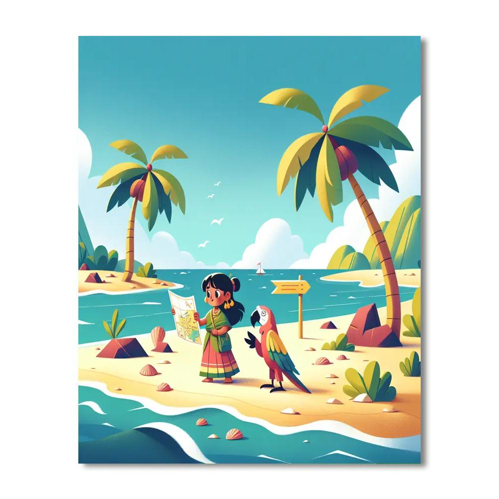 Magical Island Expedition Number Painting