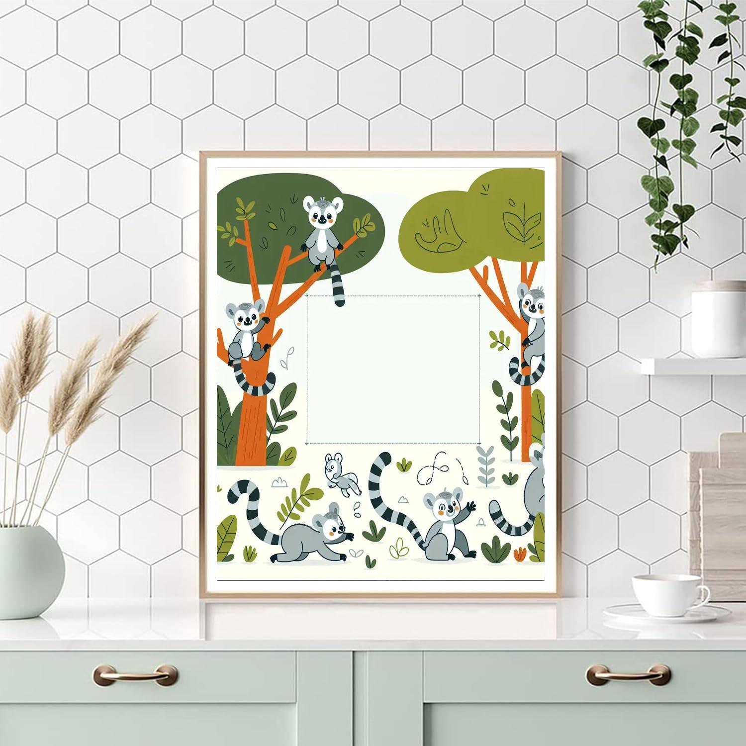 Lively Lemur Playground Paint By Numbers Kits