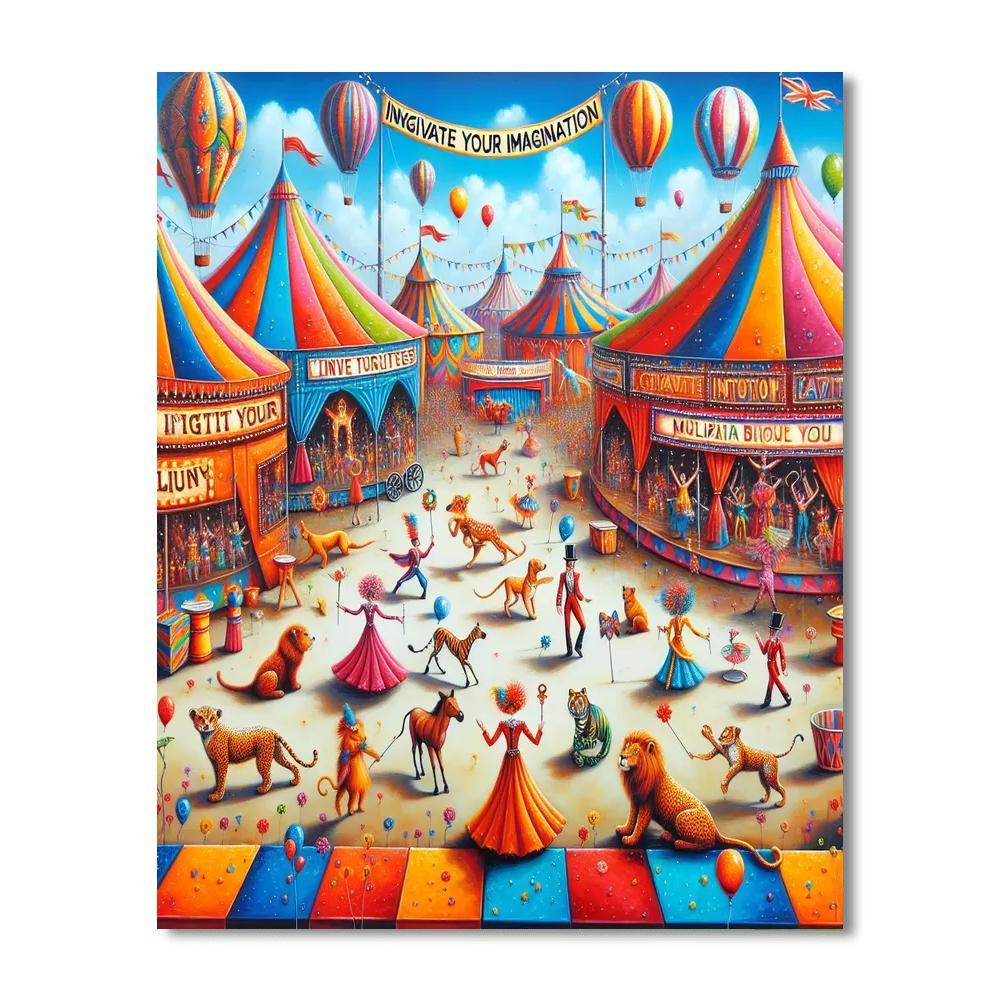 Fantasy Circus Paint By Number
