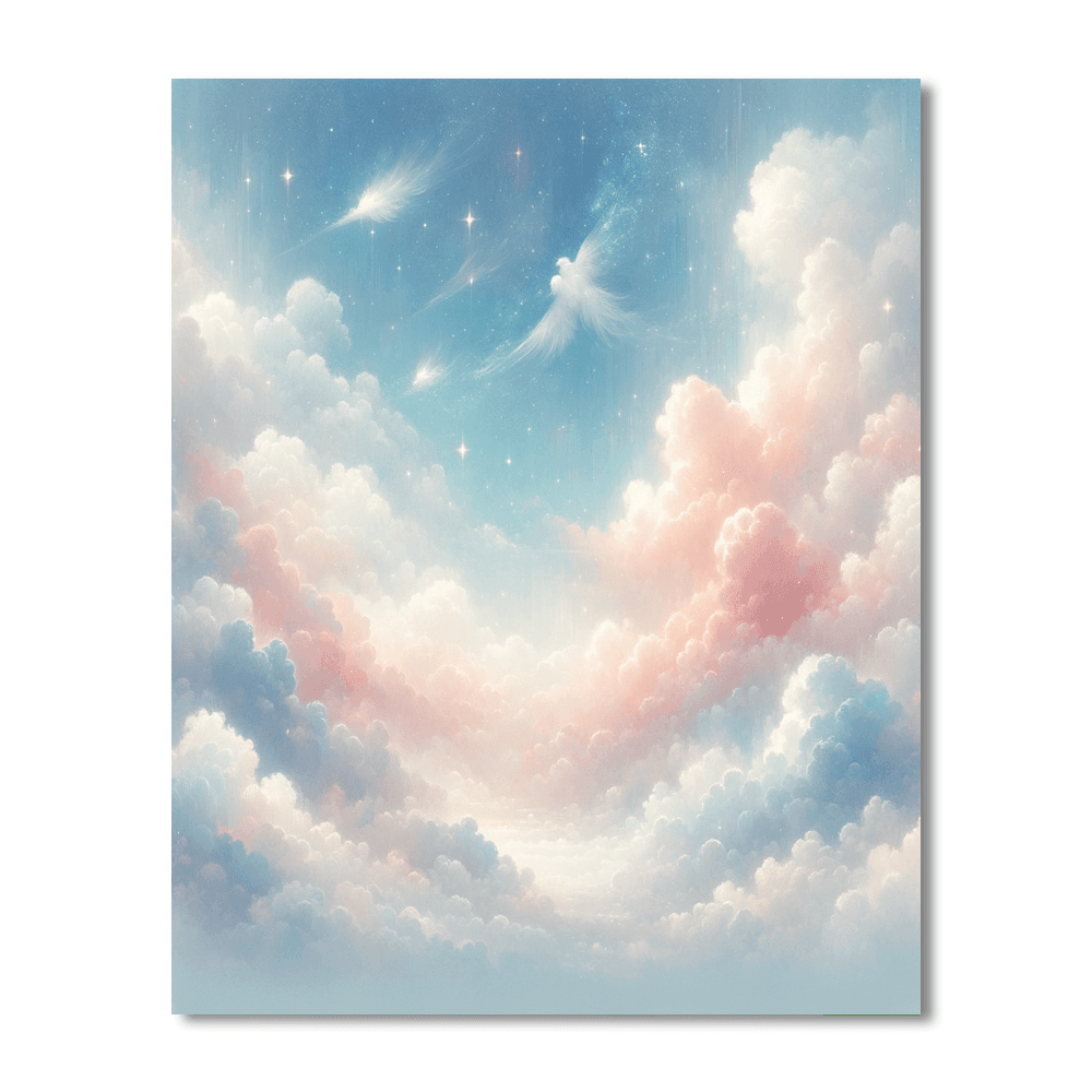 Whimsical Cloud Dreams Paint By Color