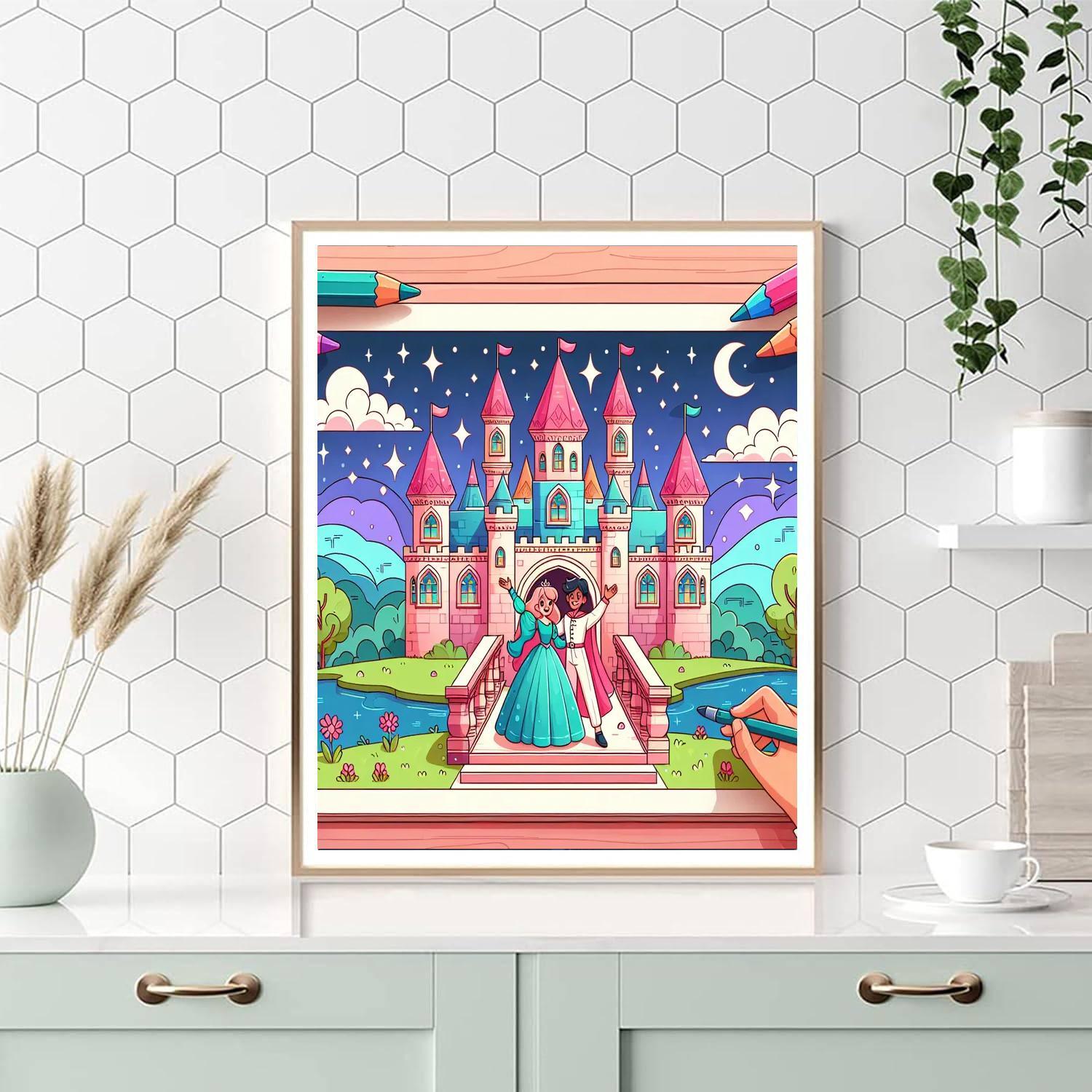 Fairy Tale Castles DIY Paint By Numbers