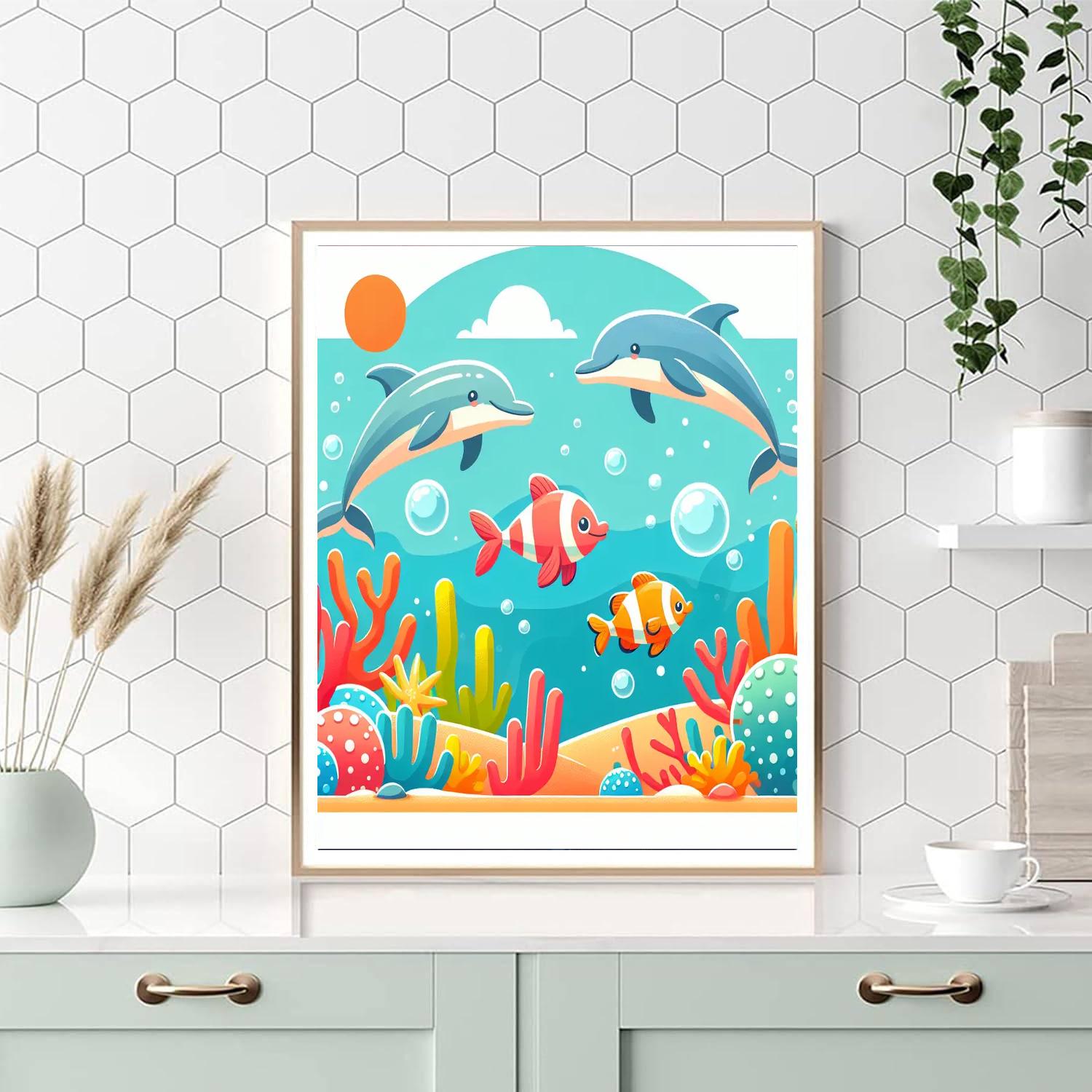 Adventure With Ocean Friends Paint By Numbers Art
