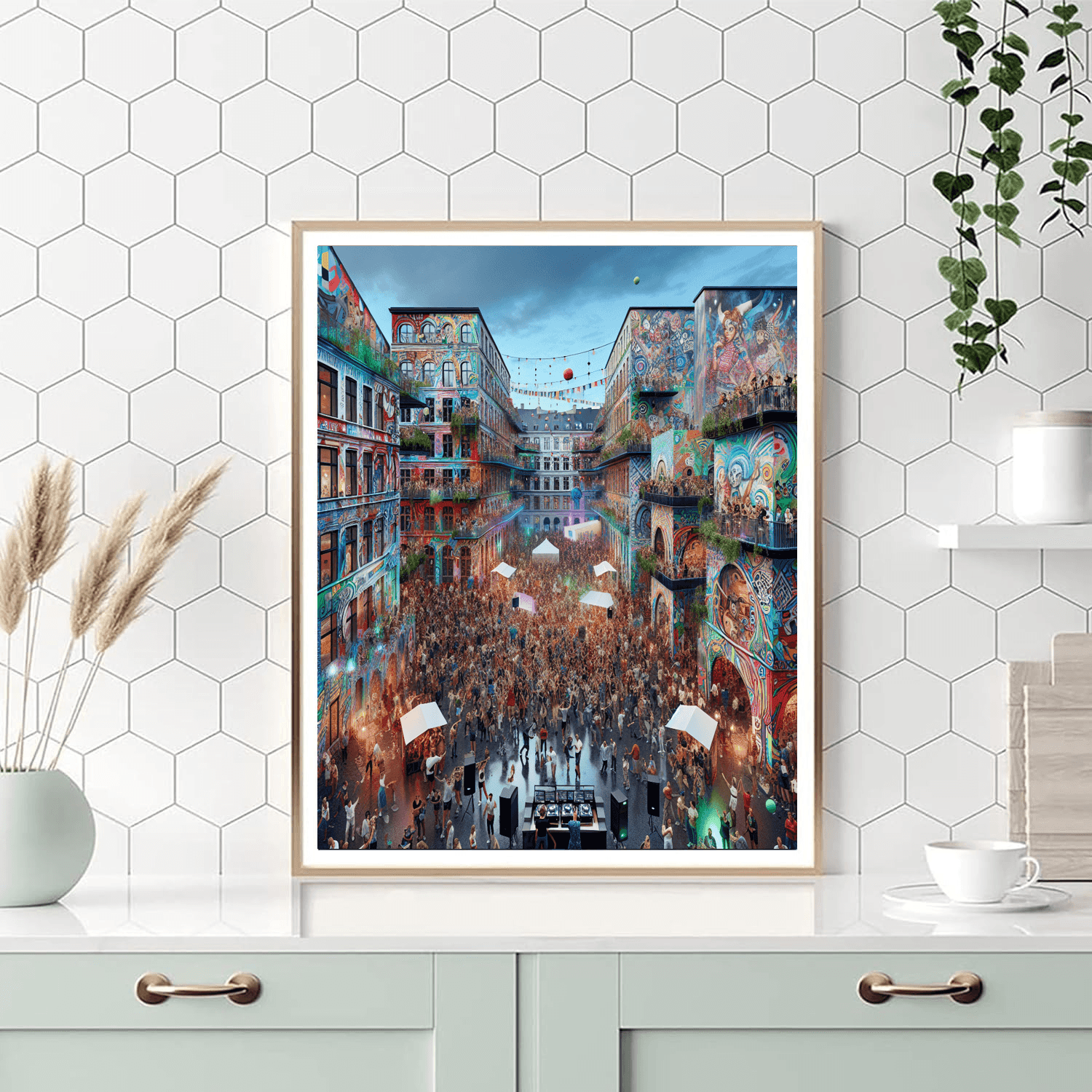 Copenhagen Distortion Festival Number Painting