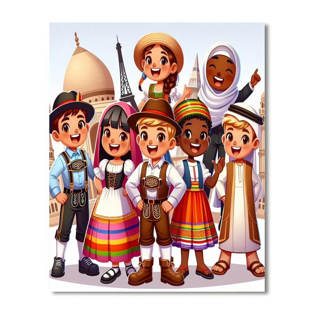 Artistic Cultural Festival Paint By Color