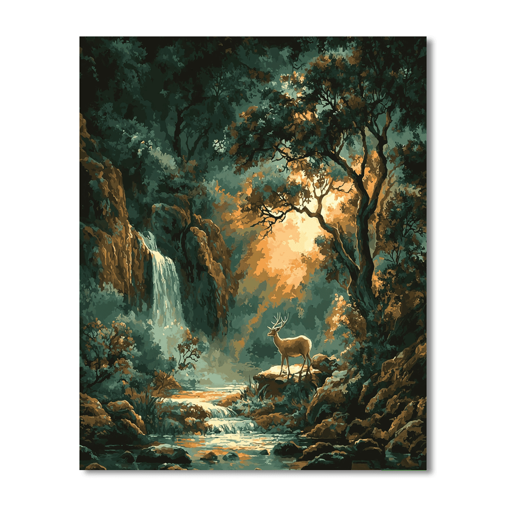 Rembrandt Inspired Rembrandt's Timeless Wilderness  Paint By Numbers Kits