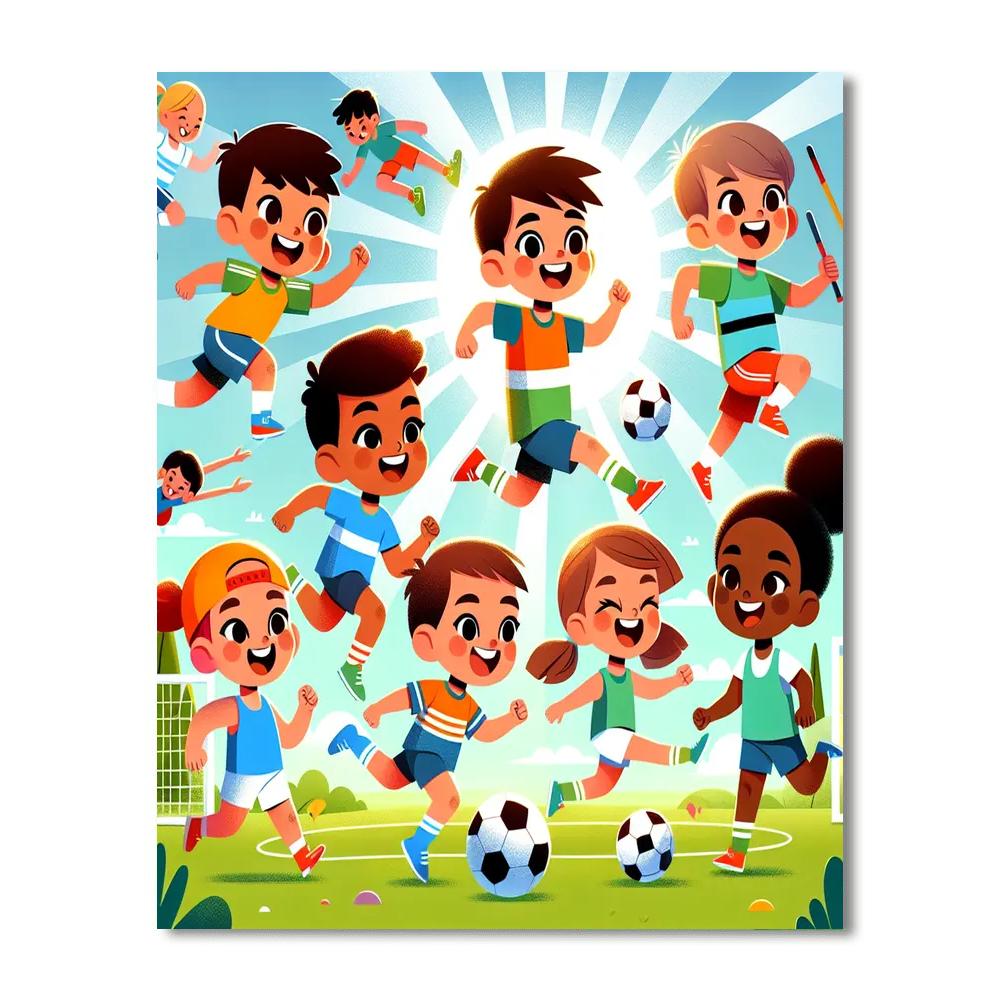 Sunny Sports Day Paint By Number