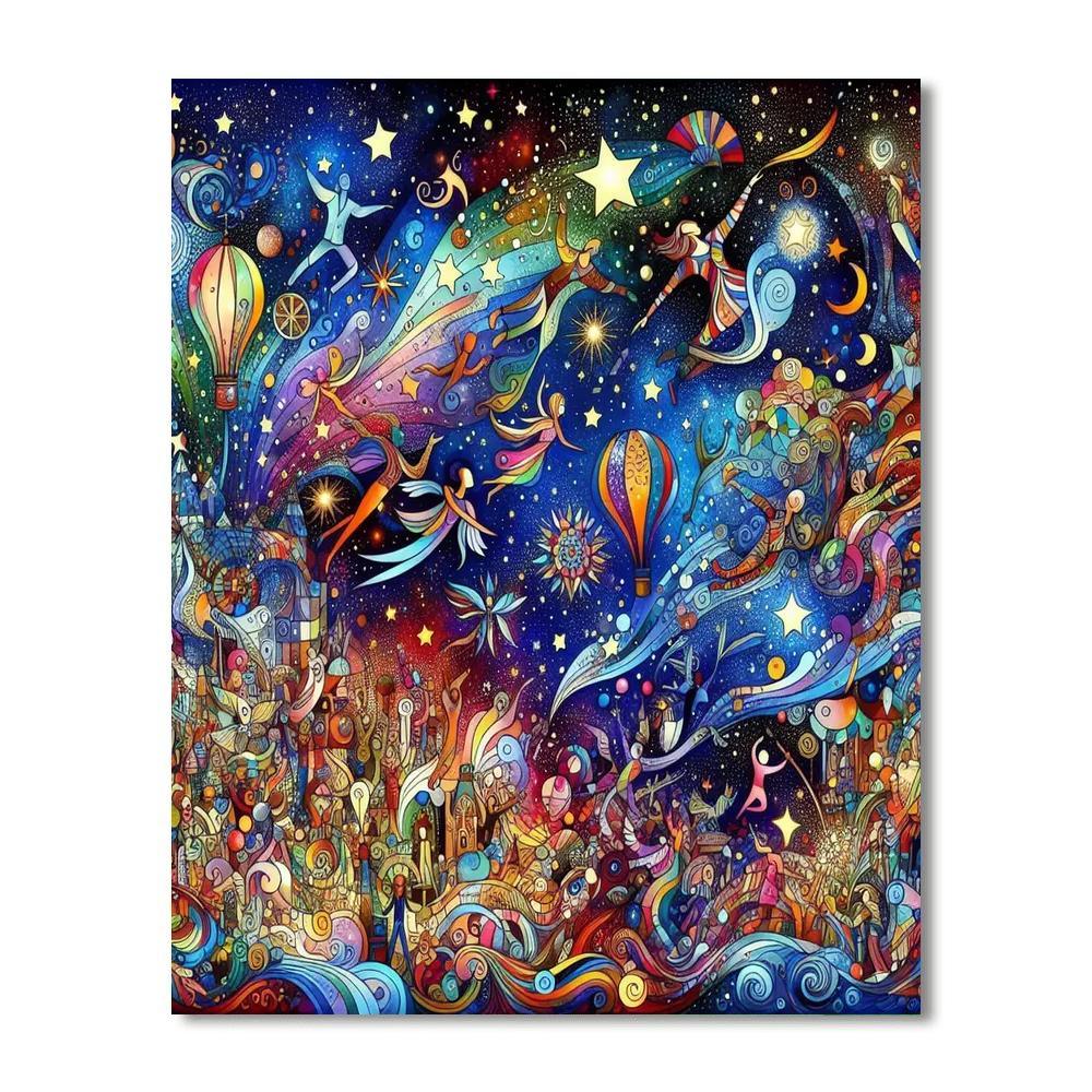 Fantastical Starry Adventures DIY Paint By Numbers