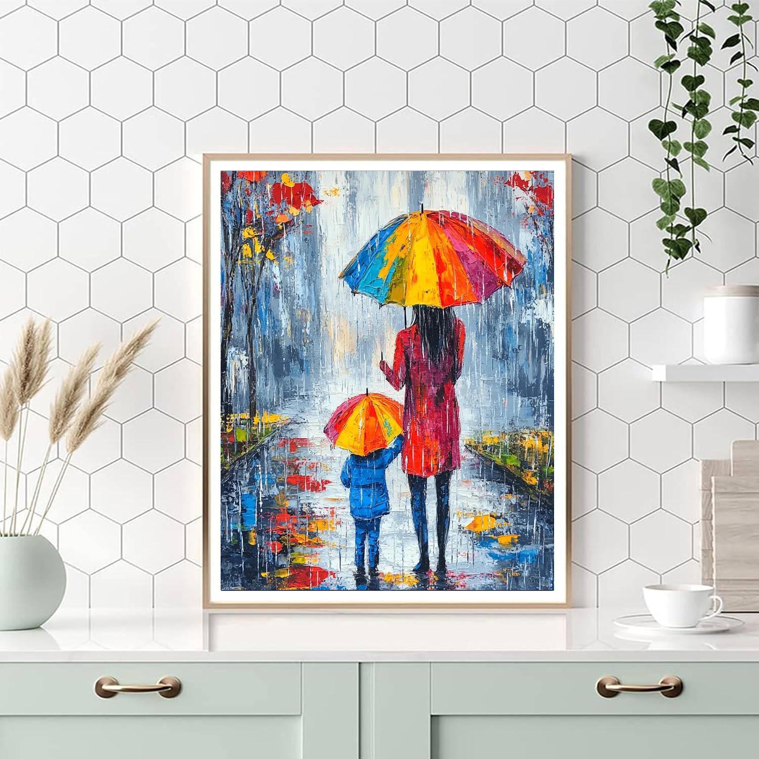 Mother's Loving Shield Numbered Painting Kits