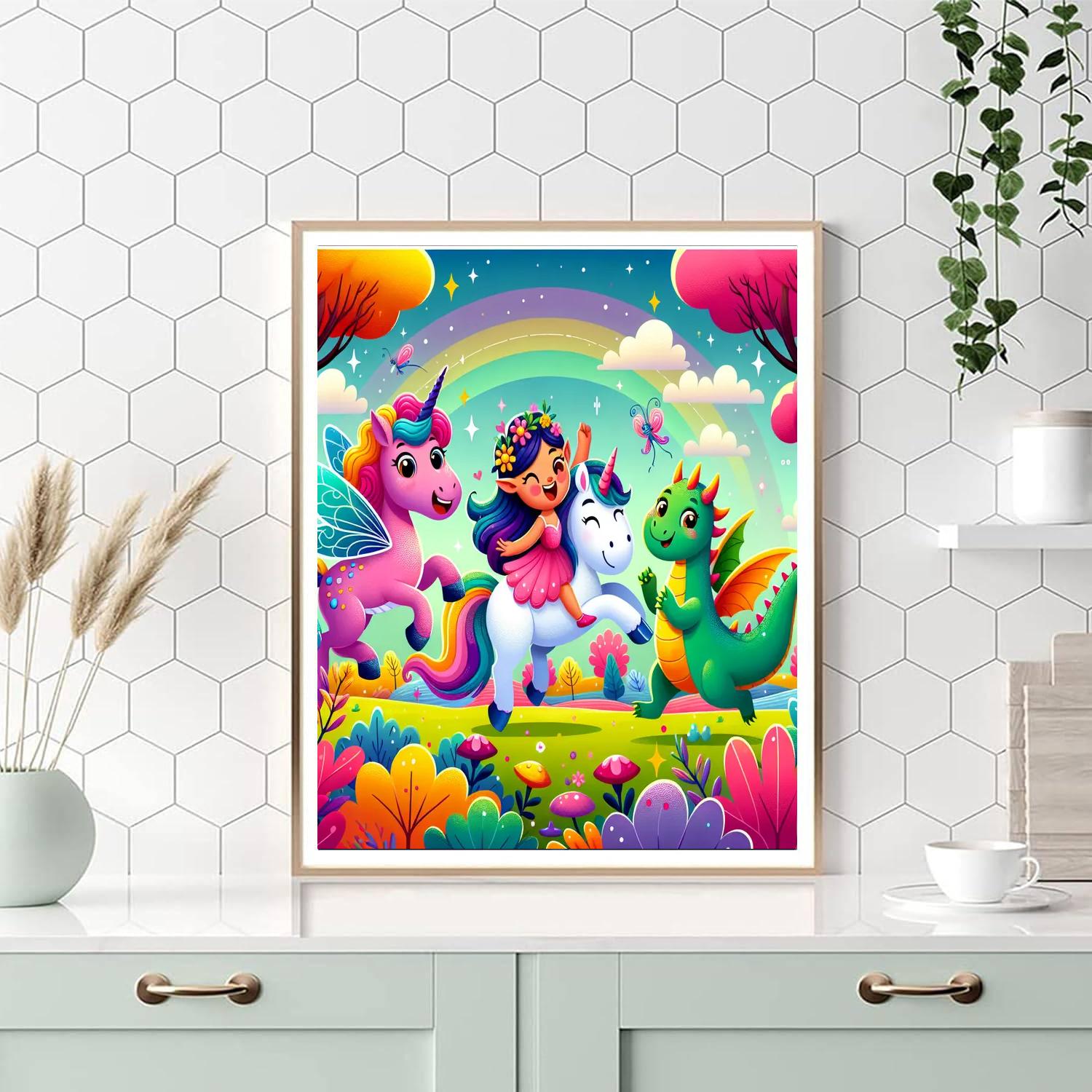 Curious Fairy Tale Creatures Numbered Painting Kits