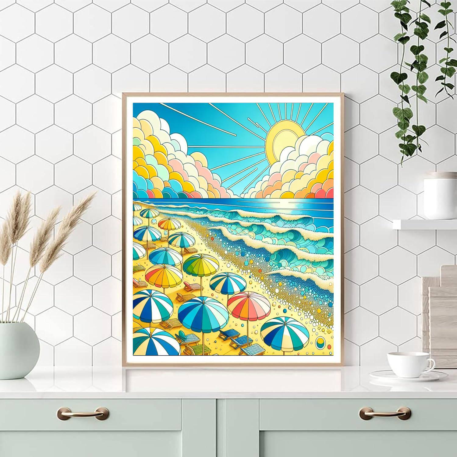 Breezy Seaside Escape Numbered Painting Kits